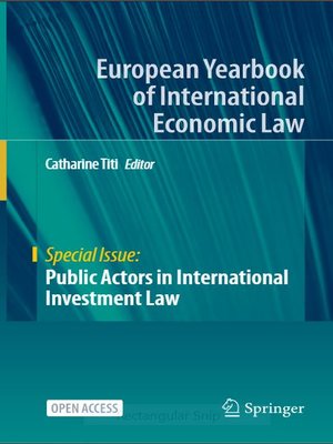 cover image of Public Actors in International Investment Law